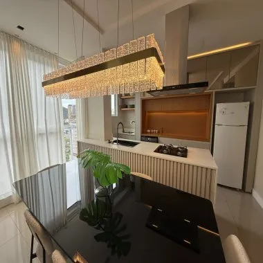 Apartamento com Vista Mar, Residencial Por do Sol -Várzea, Itapema