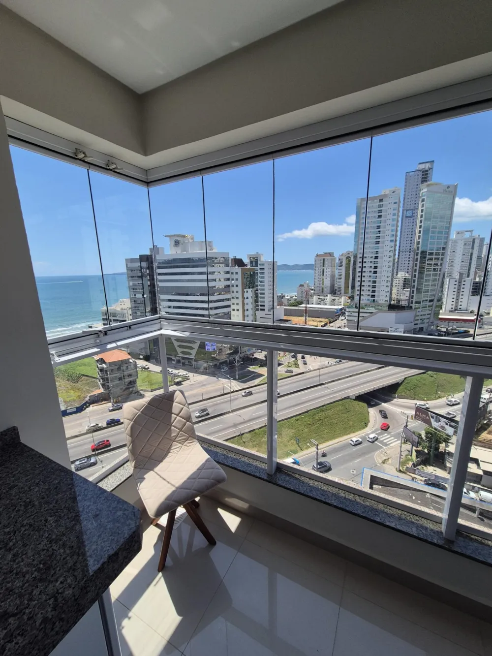 Apartamento com vista mar no Residencial Dom Bastos - Morretes Itapema