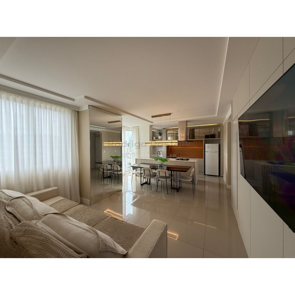 Apartamento com Vista Mar, Residencial Por do Sol -Várzea, Itapema