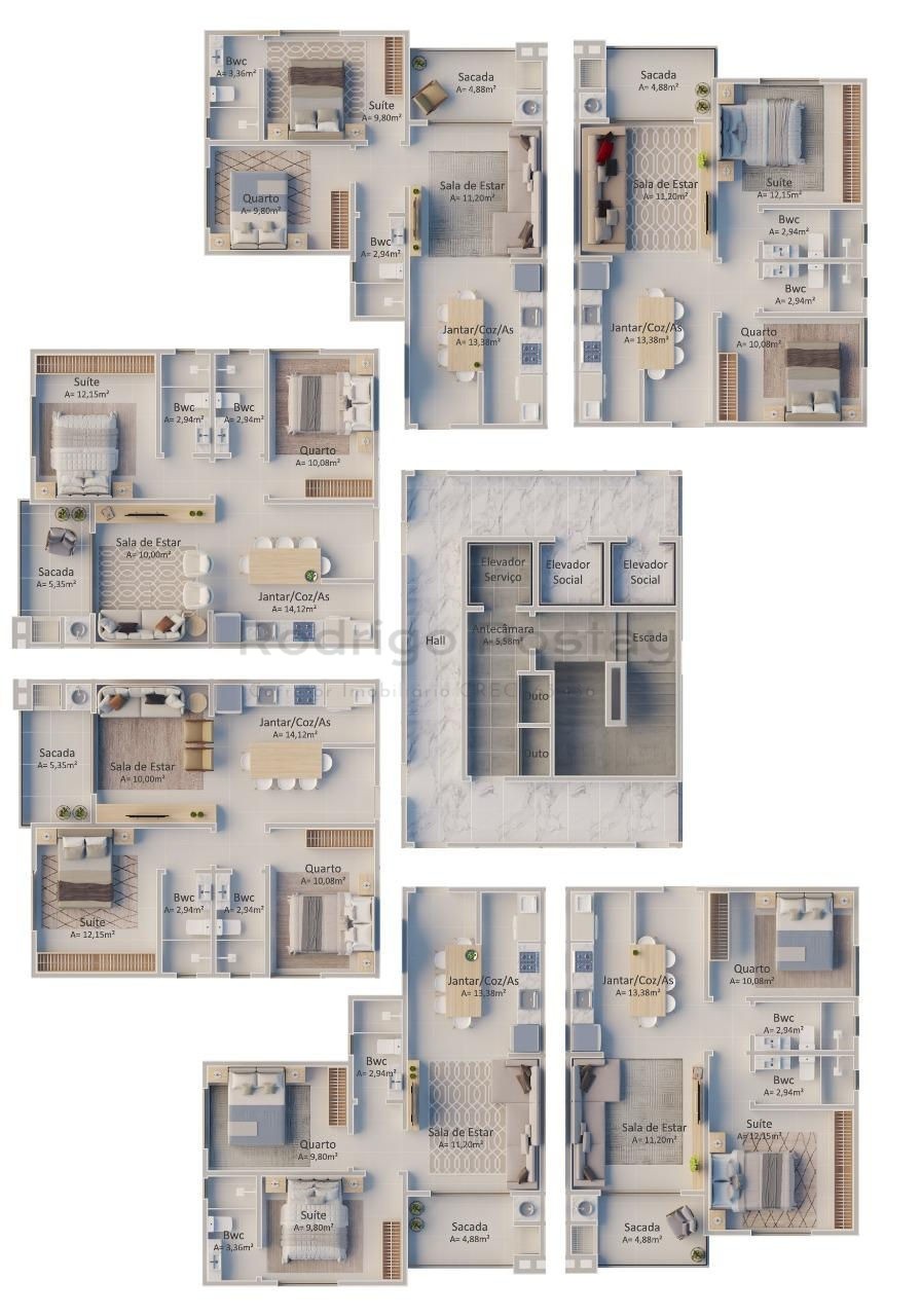 Apartamento com entrada de R$ 118 mil no Residencial Ilha dos Açores no Morretes