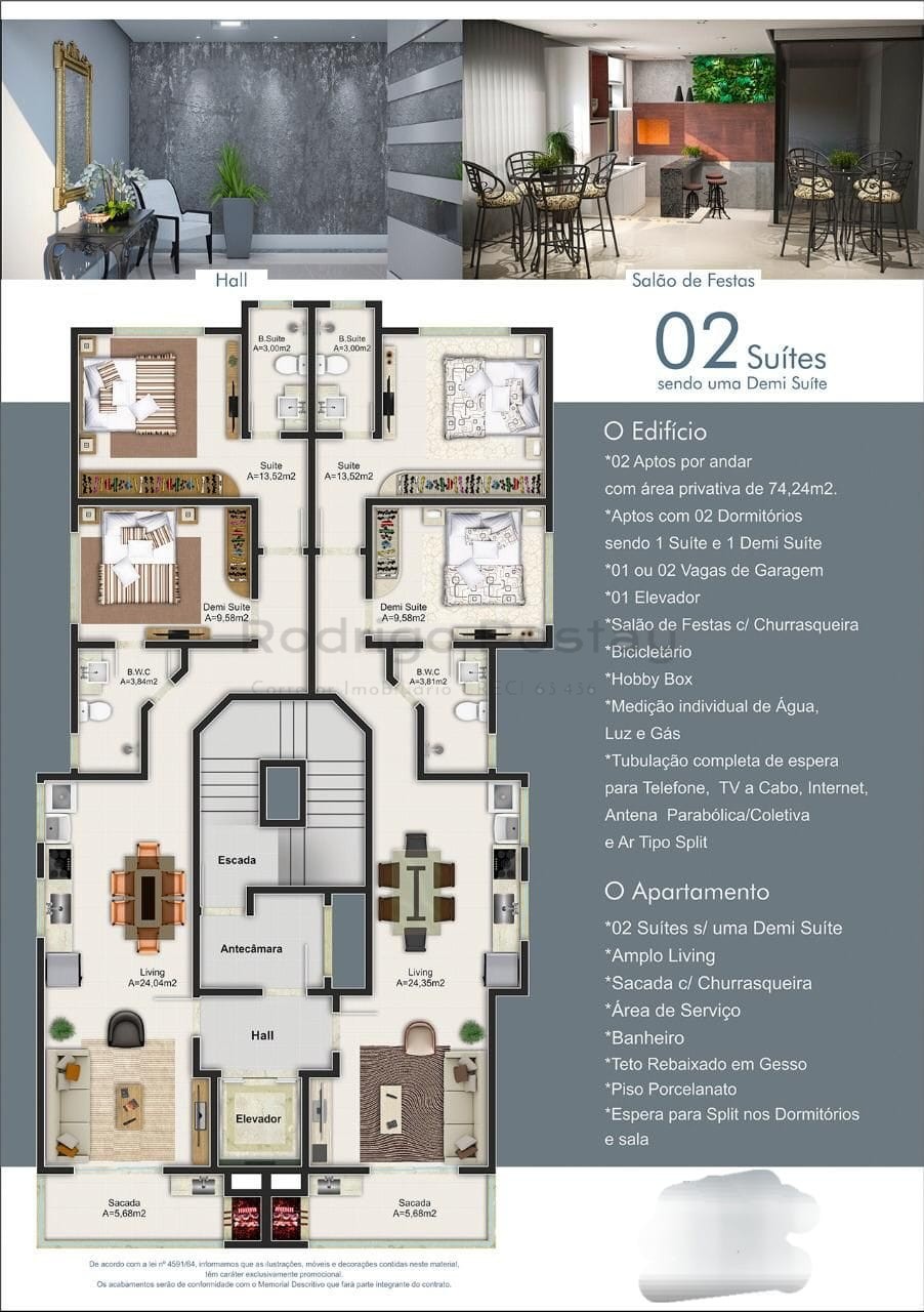 🏖️ APARTAMENTO NO MORRETES NO RESIDENCIAL ARVOREDO